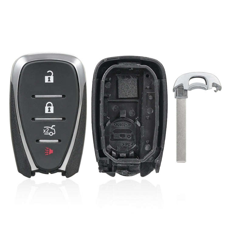 For Chevrolet / Opel 3+1 Button + Horn Button Car Key Case Remote Control Shell, For Chevrolet