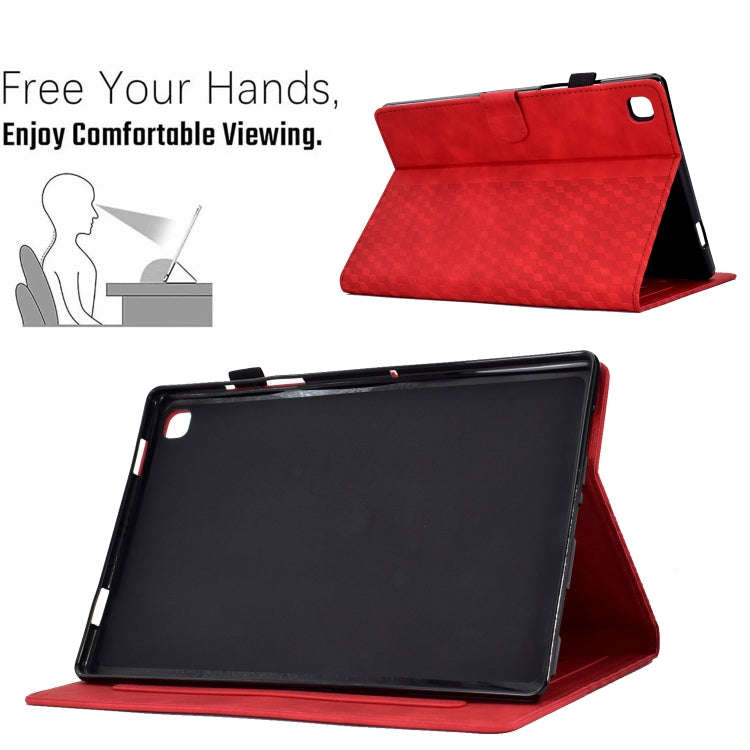 For Samsung Galaxy Tab A7 T500 / T505 2020 Rhombus Embossed Leather Smart Tablet Case, For Samsun...