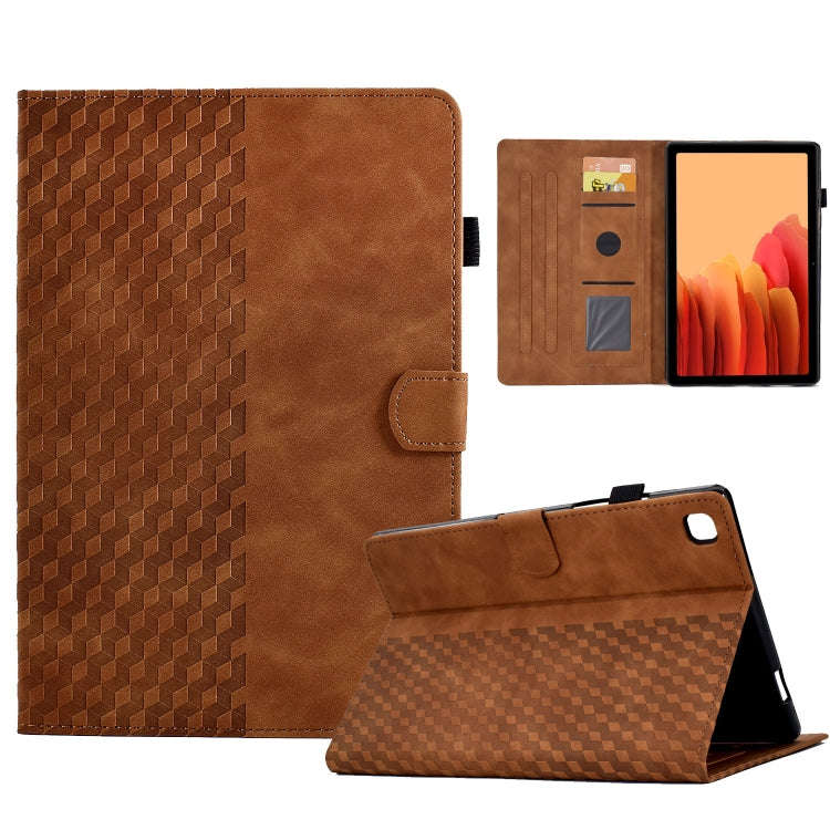For Samsung Galaxy Tab A7 T500 / T505 2020 Rhombus Embossed Leather Smart Tablet Case, For Samsun...