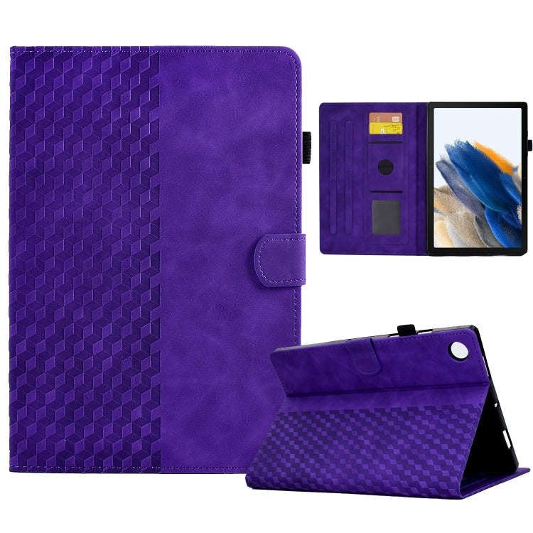 For Samsung Galaxy Tab A8 10.5 X200 / X205 Rhombus Embossed Leather Smart Tablet Case, For Samsun...