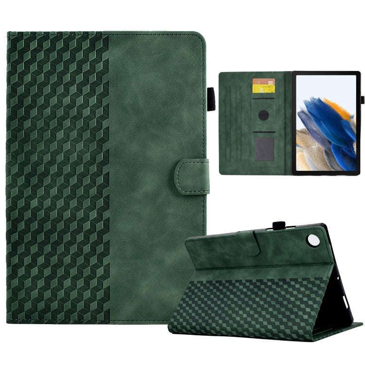 For Samsung Galaxy Tab A8 10.5 X200 / X205 Rhombus Embossed Leather Smart Tablet Case, For Samsun...