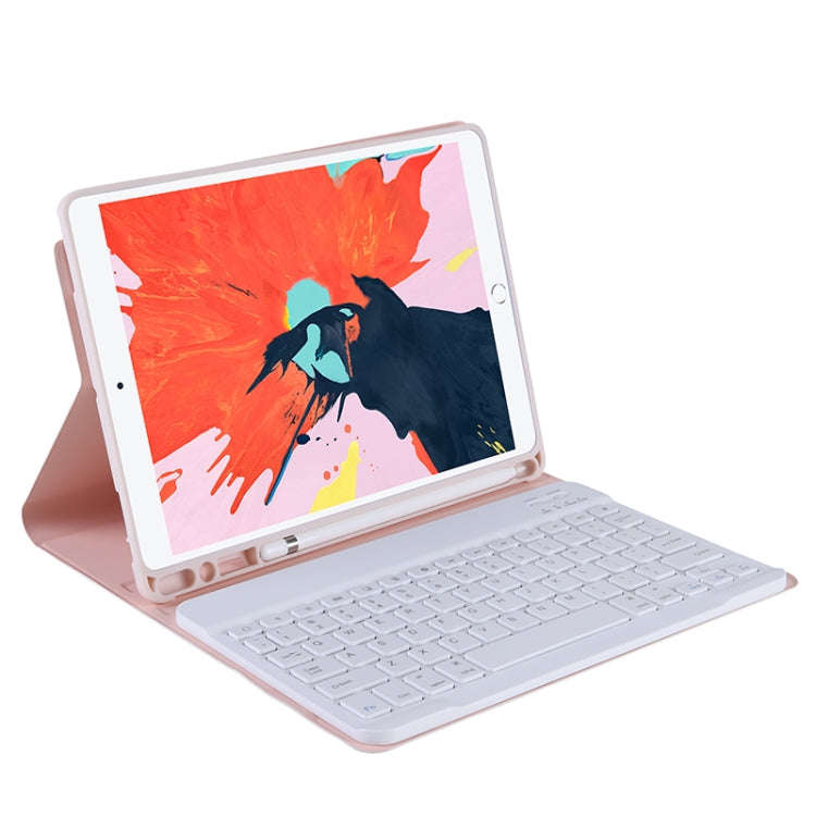 T102B For iPad Air / Pro 10.5 inch (2019) TPU Candy Color Ultra-thin Bluetooth Keyboard Protectiv...