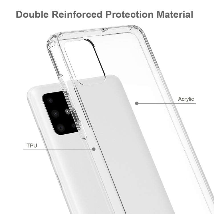 Shockproof Scratchproof TPU + Acrylic Protective Case, For Galaxy A51 5G, For Galaxy A21S, For Ga...
