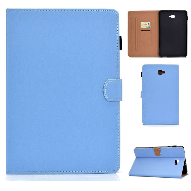 Solid Color Tablet PC Universal Magnetic Horizontal Flip Leather Case with Card Slots & Holder, F...