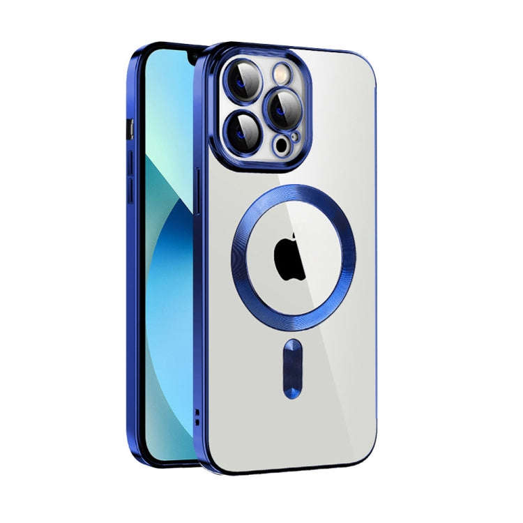 CD Texture Plating TPU MagSafe Phone Case with Lens Film, For iPhone 14, For iPhone 14 Plus, For ...