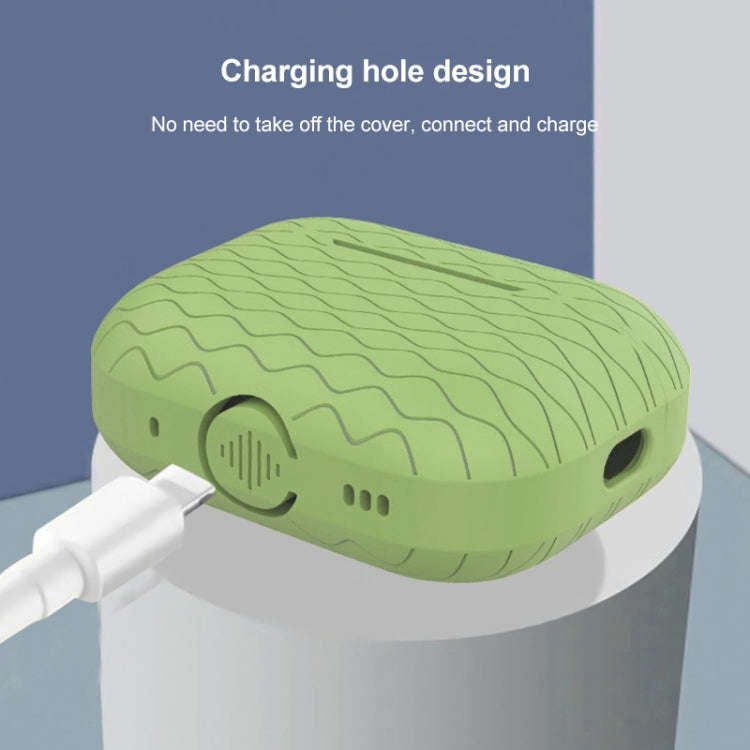 Wave Pattern Silicone Earphone Case, For AirPods Pro 2