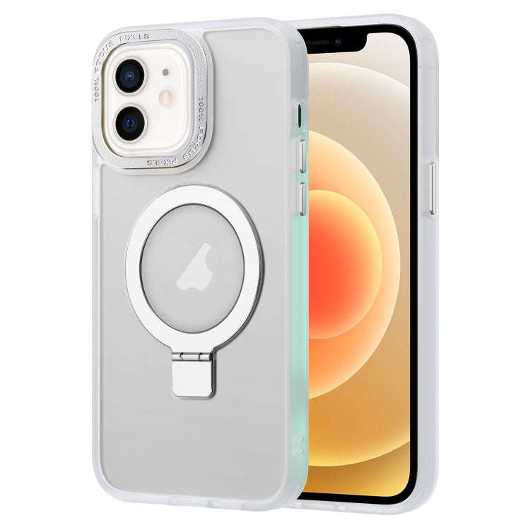 Skin Feel MagSafe Magnetic Holder Phone Case, For iPhone 12 Pro, For iPhone 12, For iPhone 11 Pro...
