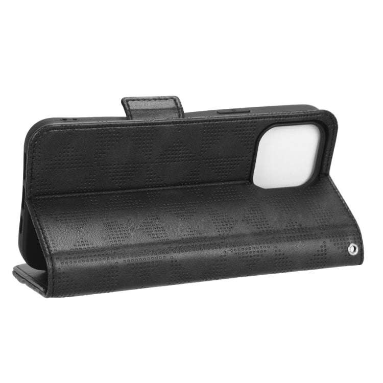 Symmetrical Triangle Leather Phone Case, For iPhone 14 Pro Max, For iPhone 14 Pro, For iPhone 14,...