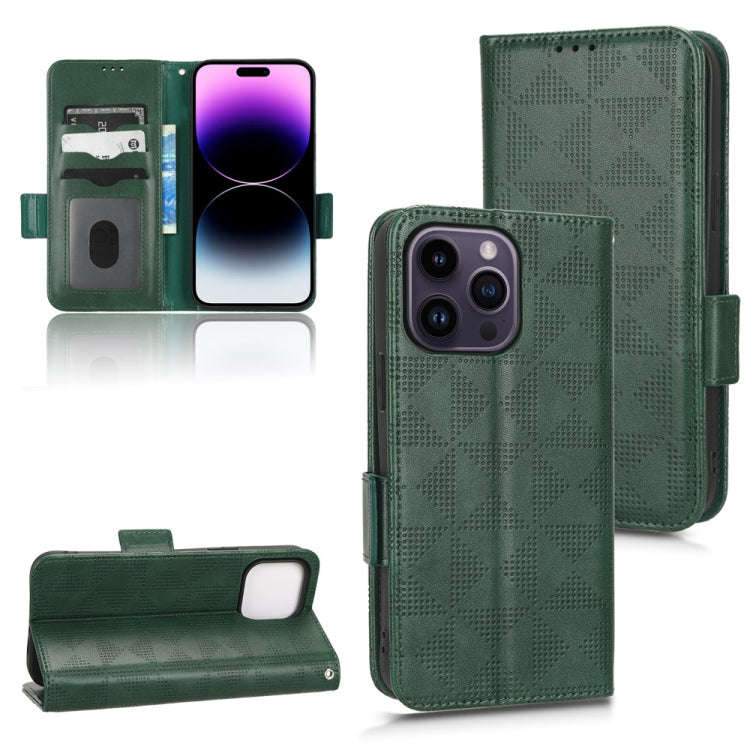 Symmetrical Triangle Leather Phone Case, For iPhone 14 Pro Max, For iPhone 14 Pro, For iPhone 14,...