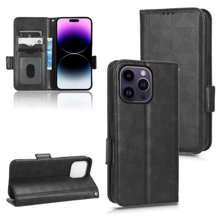Symmetrical Triangle Leather Phone Case, For iPhone 14 Pro Max, For iPhone 14 Pro, For iPhone 14,...