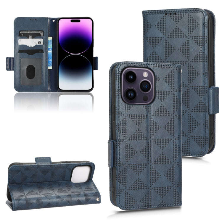 Symmetrical Triangle Leather Phone Case, For iPhone 14 Pro Max, For iPhone 14 Pro, For iPhone 14,...