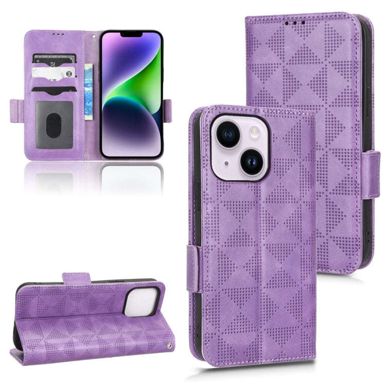 Symmetrical Triangle Leather Phone Case, For iPhone 14 Pro Max, For iPhone 14 Pro, For iPhone 14,...