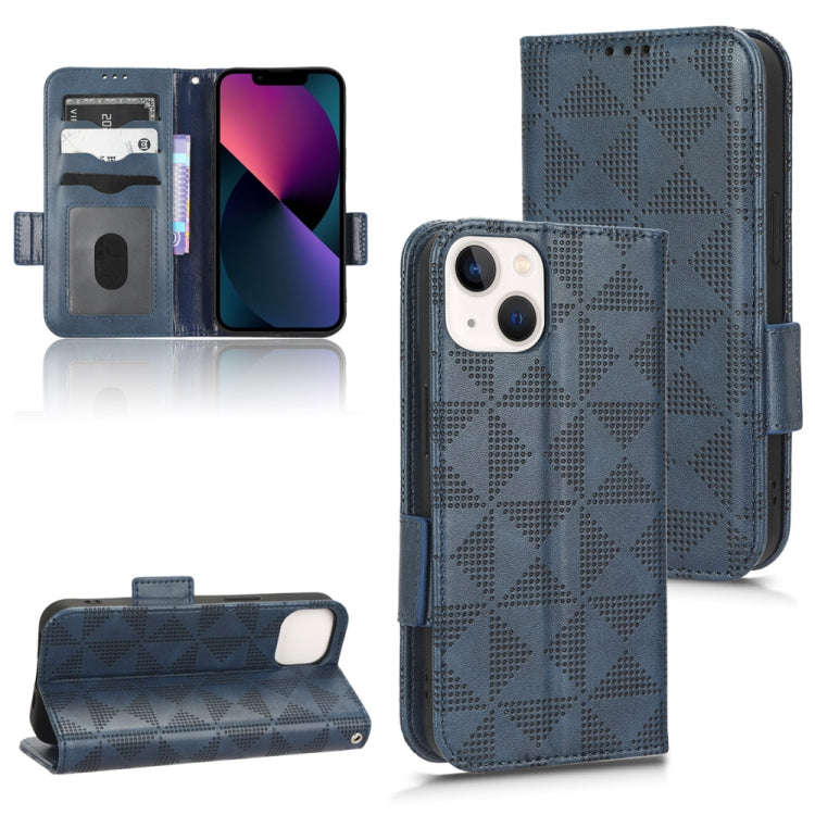 Symmetrical Triangle Leather Phone Case, For iPhone 14 Pro Max, For iPhone 14 Pro, For iPhone 14,...