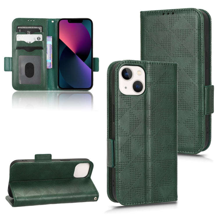 Symmetrical Triangle Leather Phone Case, For iPhone 14 Pro Max, For iPhone 14 Pro, For iPhone 14,...