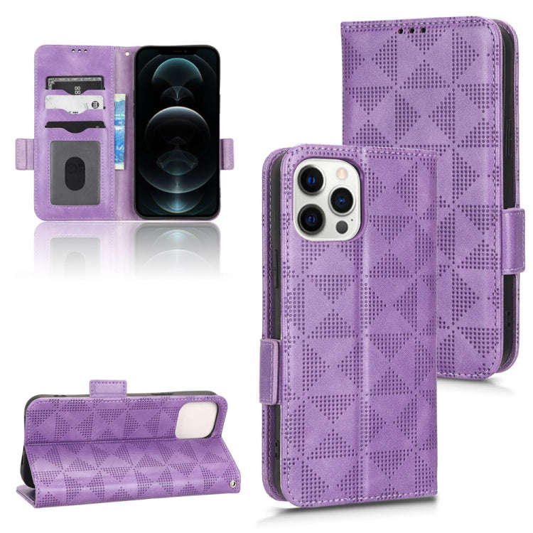 Symmetrical Triangle Leather Phone Case, For iPhone 14 Pro Max, For iPhone 14 Pro, For iPhone 14,...