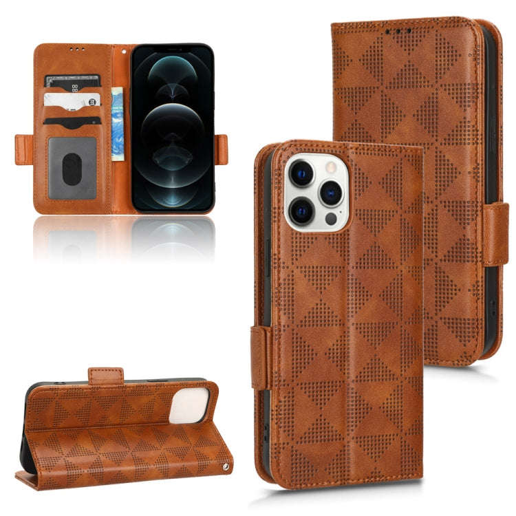 Symmetrical Triangle Leather Phone Case, For iPhone 14 Pro Max, For iPhone 14 Pro, For iPhone 14,...