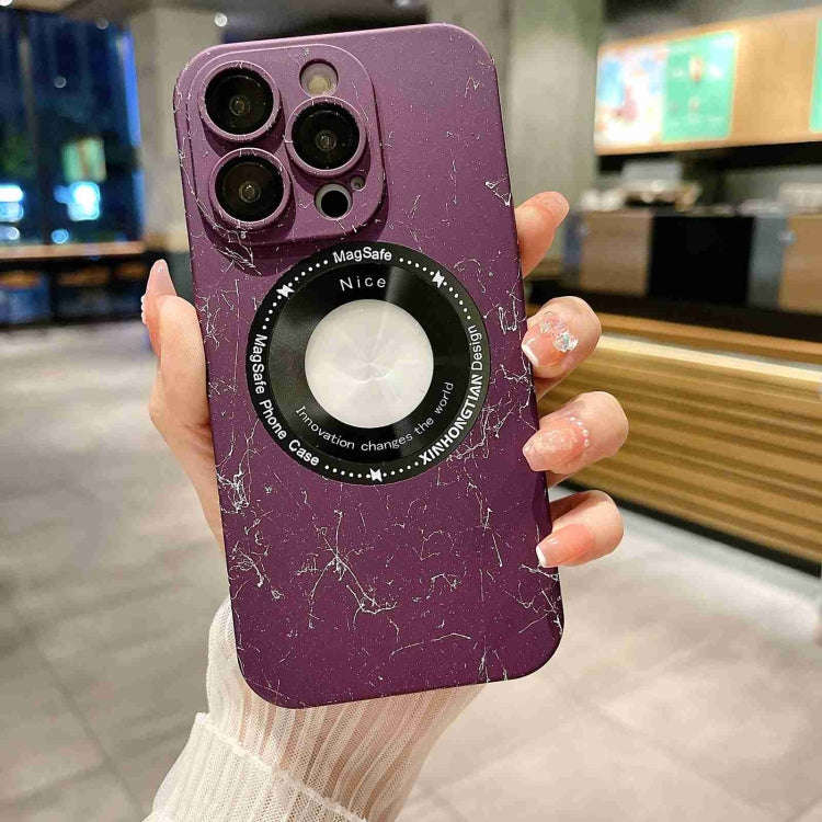Marble Pattern MagSafe PC Phone Case, For iPhone 14 Pro Max, For iPhone 14 Pro, For iPhone 14, Fo...