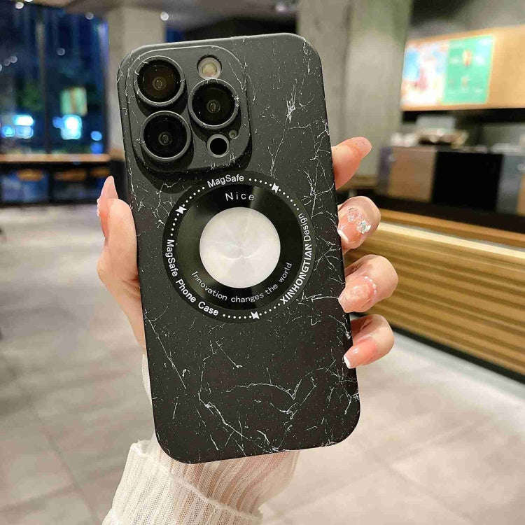 Marble Pattern MagSafe PC Phone Case, For iPhone 14 Pro Max, For iPhone 14 Pro, For iPhone 14, Fo...