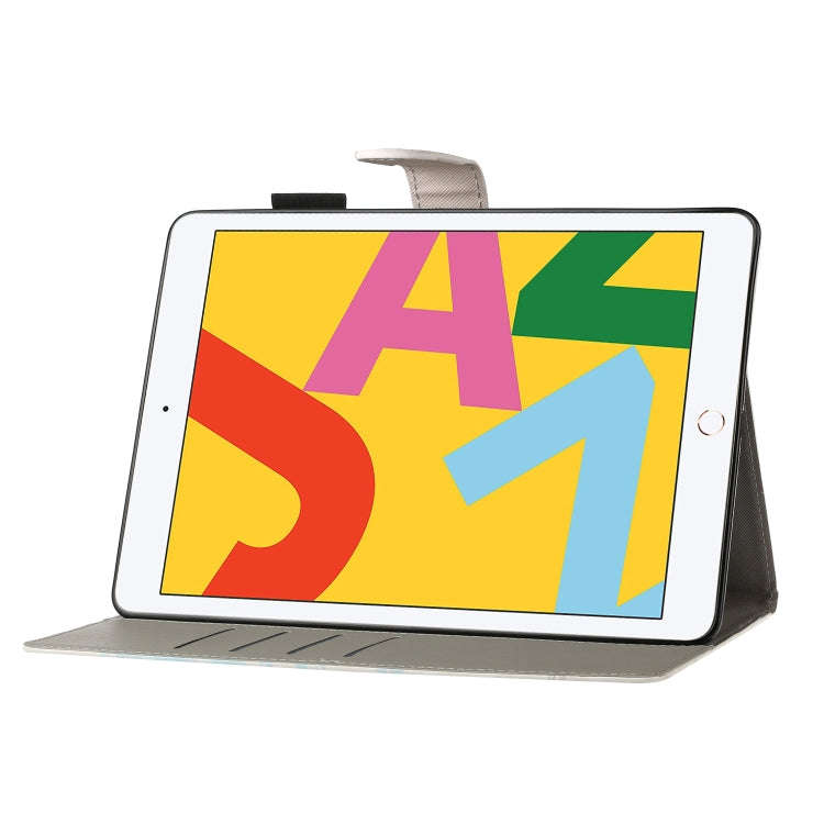 Cross Texture Painted Horizontal  Leather Case with Sleep / Wake-up Function & Card Slot & Holder...