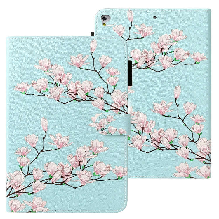 Cross Texture Painted Horizontal  Leather Case with Sleep / Wake-up Function & Card Slot & Holder...