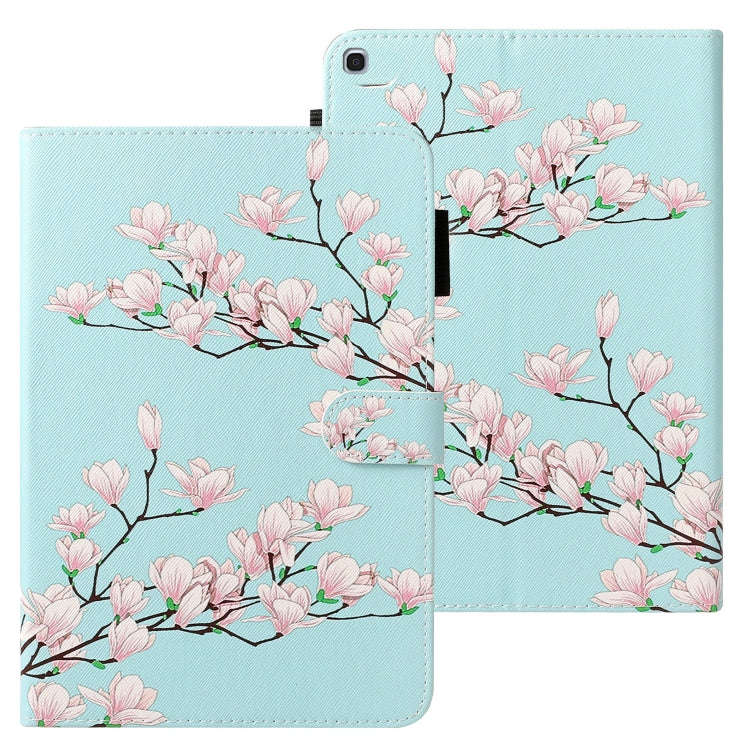 Cross Texture Painted Horizontal  Leather Case with Sleep / Wake-up Function & Card Slot & Holder...