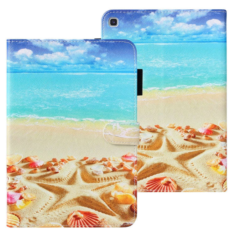 Cross Texture Painted Horizontal  Leather Case with Sleep / Wake-up Function & Card Slot & Holder...
