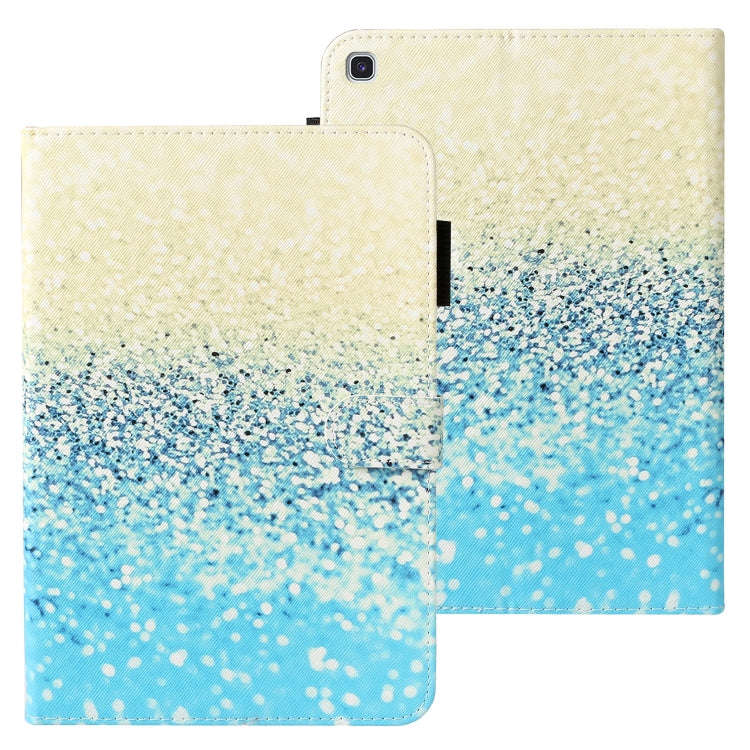 Cross Texture Painted Horizontal  Leather Case with Sleep / Wake-up Function & Card Slot & Holder...