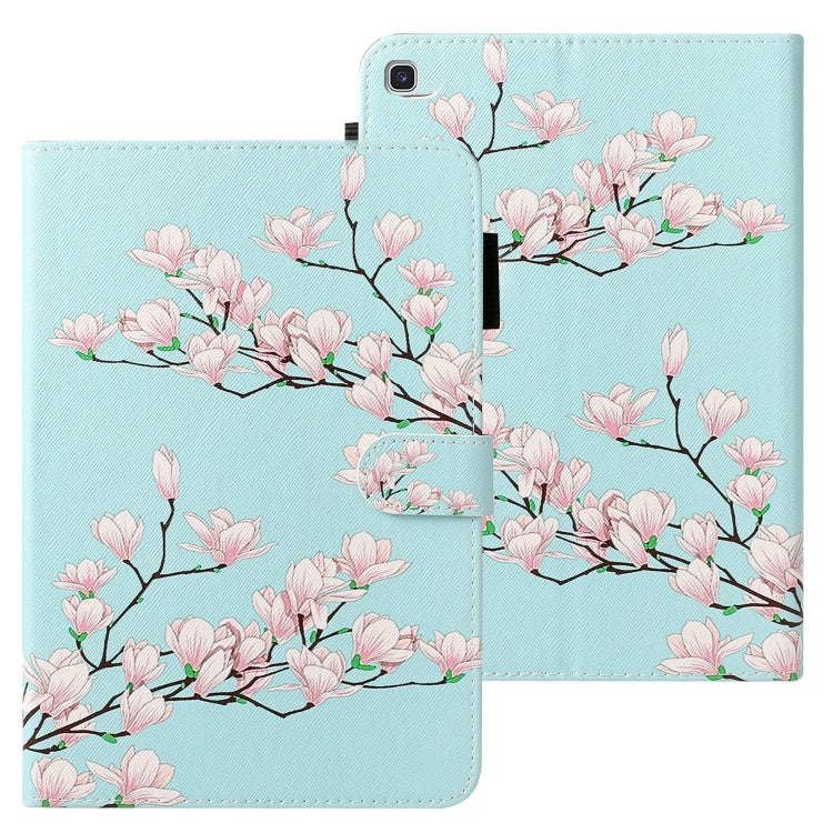 Cross Texture Painted Horizontal  Leather Case with Sleep / Wake-up Function & Card Slot & Holder...