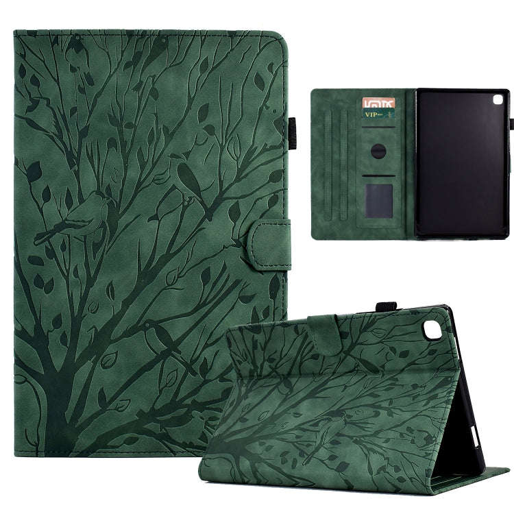 Fortune Tree Pressure Flower PU Tablet Case with Wake-up / Sleep Function, For iPad 10.2 2019 202...