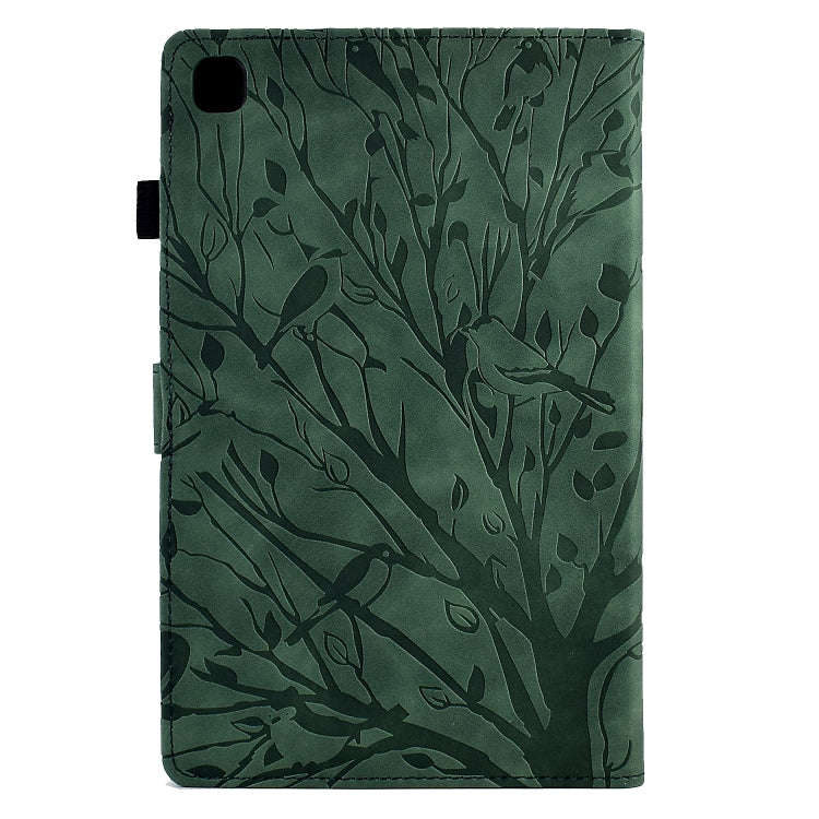 Fortune Tree Pressure Flower PU Tablet Case with Wake-up / Sleep Function, For iPad 10.2 2019 202...