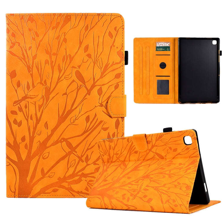 Fortune Tree Pressure Flower PU Tablet Case with Wake-up / Sleep Function, For iPad 10.2 2019 202...