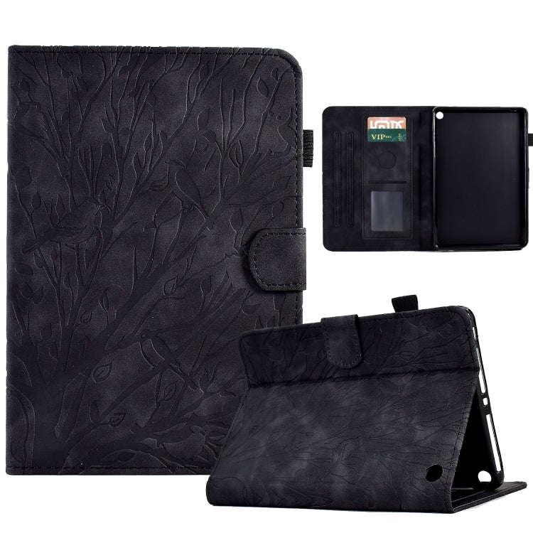 Fortune Tree Pressure Flower PU Tablet Case with Wake-up / Sleep Function, For iPad 10.2 2019 202...