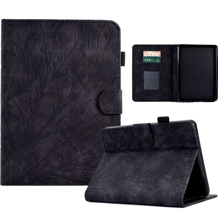 Fortune Tree Pressure Flower PU Tablet Case with Wake-up / Sleep Function, For iPad 10.2 2019 202...