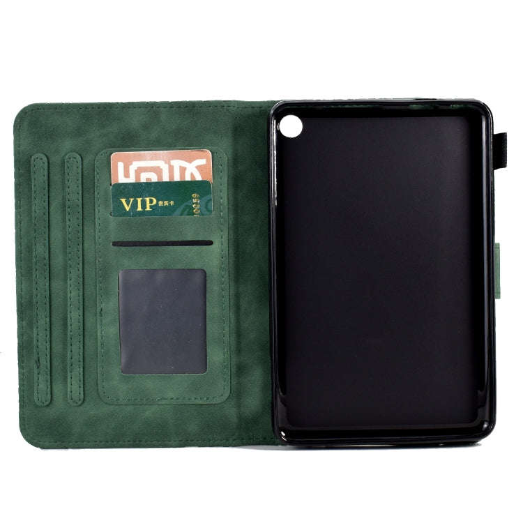 Fortune Tree Pressure Flower PU Tablet Case with Wake-up / Sleep Function, For Amazon Fire 7 2022...