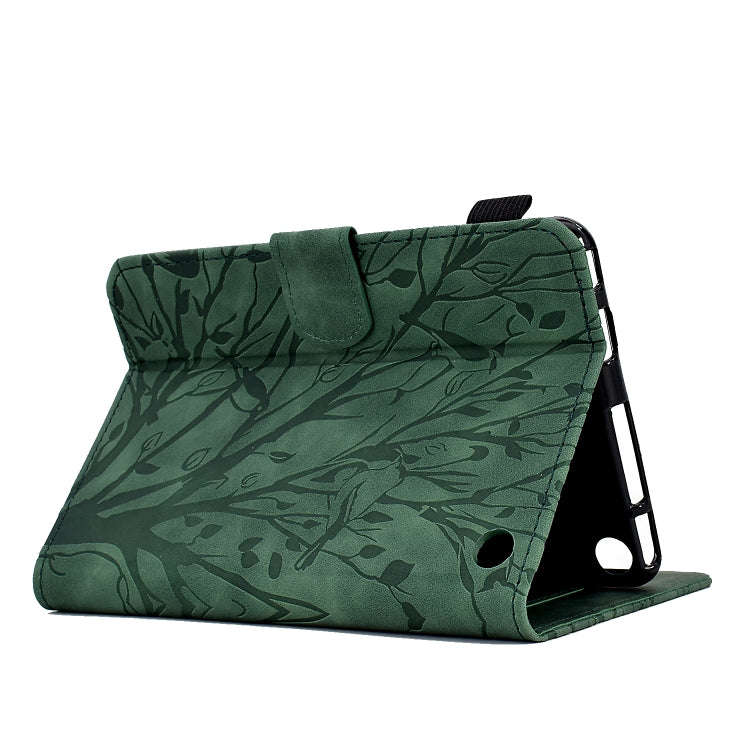 Fortune Tree Pressure Flower PU Tablet Case with Wake-up / Sleep Function, For Amazon Fire 7 2022...