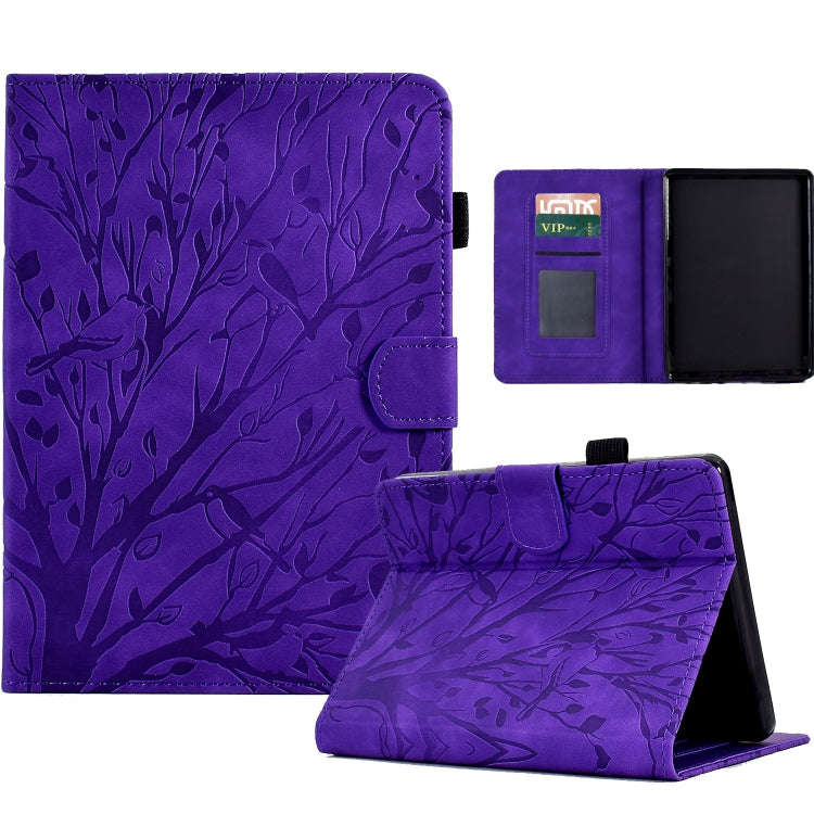 Fortune Tree Pressure Flower PU Tablet Case with Wake-up / Sleep Function, For Amazon Fire 7 2022...