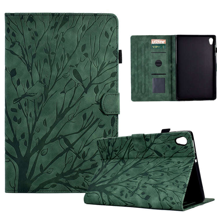 Fortune Tree Pressure Flower PU Tablet Case with Wake-up / Sleep Function, For Amazon Fire 7 2022...