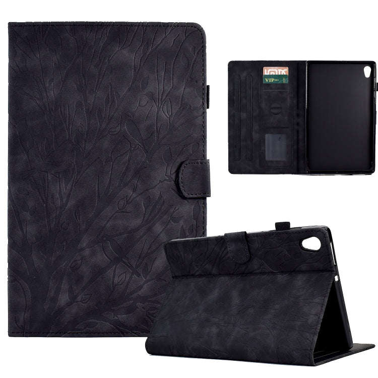 Fortune Tree Pressure Flower PU Tablet Case with Wake-up / Sleep Function, For Amazon Fire 7 2022...