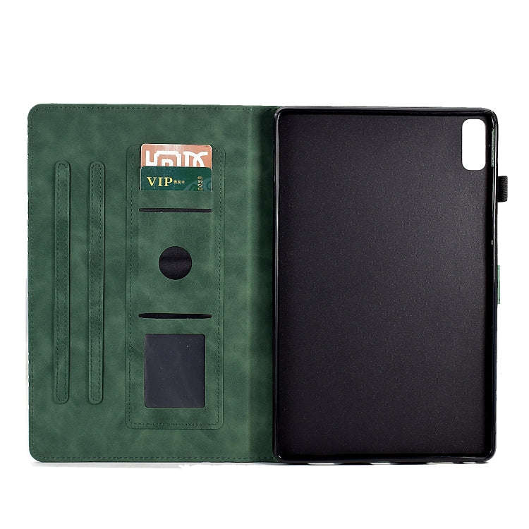Fortune Tree Pressure Flower PU Tablet Case with Wake-up / Sleep Function, For Lenovo Tab M9, For...