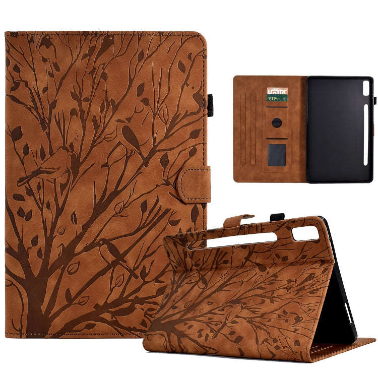 Fortune Tree Pressure Flower PU Tablet Case with Wake-up / Sleep Function, For Lenovo Tab M9, For...