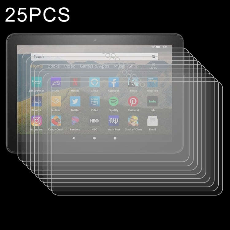 25 PCS 9H 0.3mm Explosion-proof Tempered Glass Film, For Amazon Kindle Fire HD 8 Plus 2020, For H...