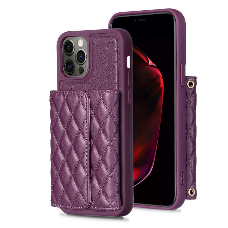Horizontal Wallet Rhombic Leather Phone Case, For iPhone 14, For iPhone 14 Plus, For iPhone 14 Pr...