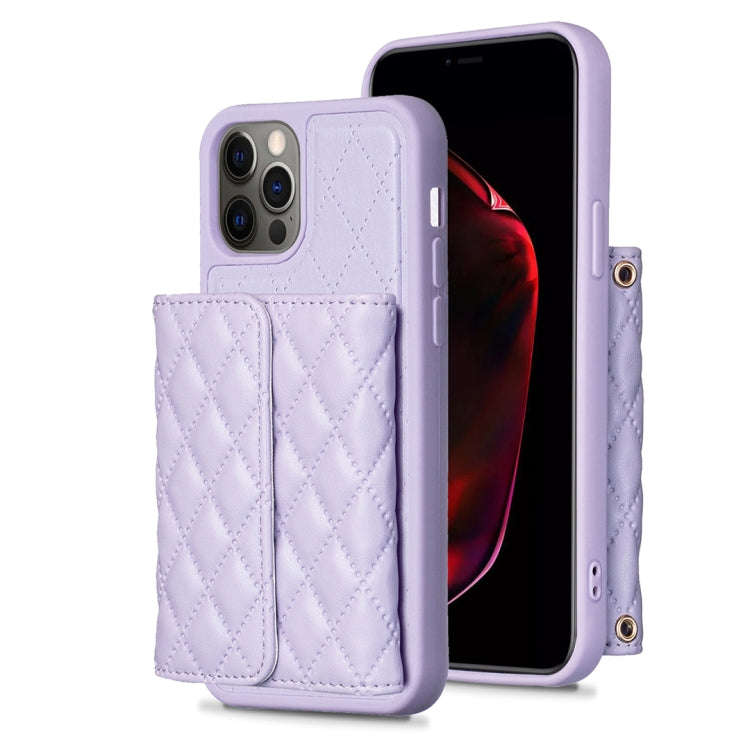 Horizontal Wallet Rhombic Leather Phone Case, For iPhone 14, For iPhone 14 Plus, For iPhone 14 Pr...