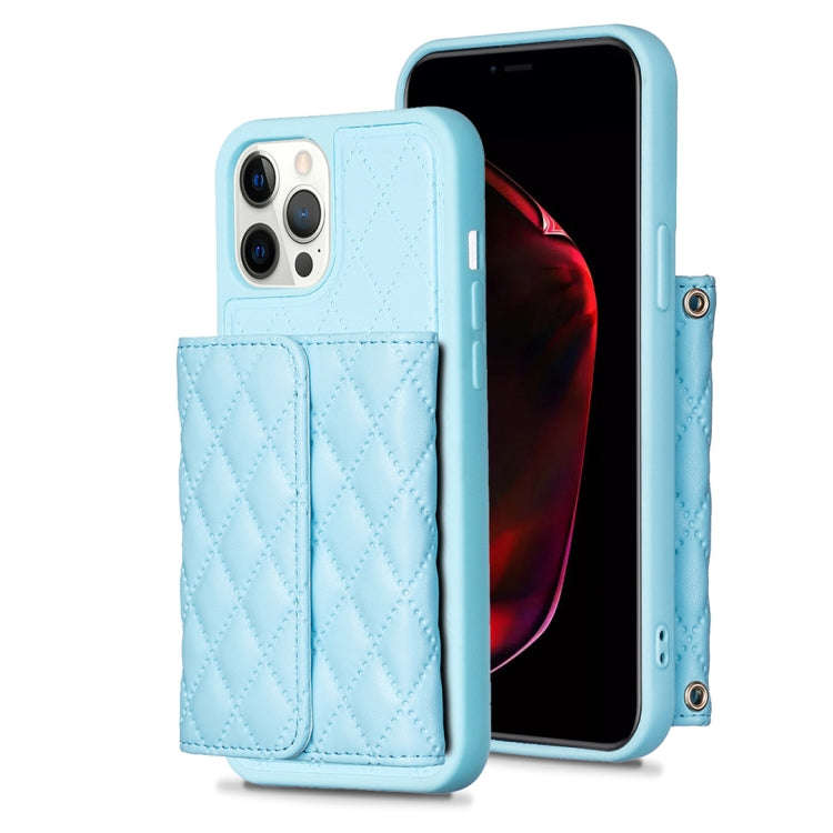 Horizontal Wallet Rhombic Leather Phone Case, For iPhone 14, For iPhone 14 Plus, For iPhone 14 Pr...