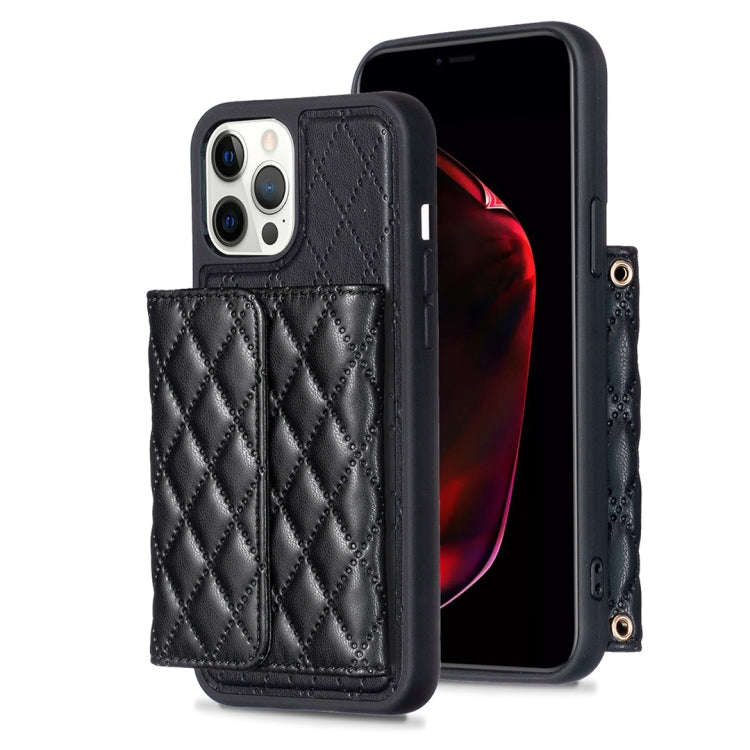 Horizontal Wallet Rhombic Leather Phone Case, For iPhone 14, For iPhone 14 Plus, For iPhone 14 Pr...