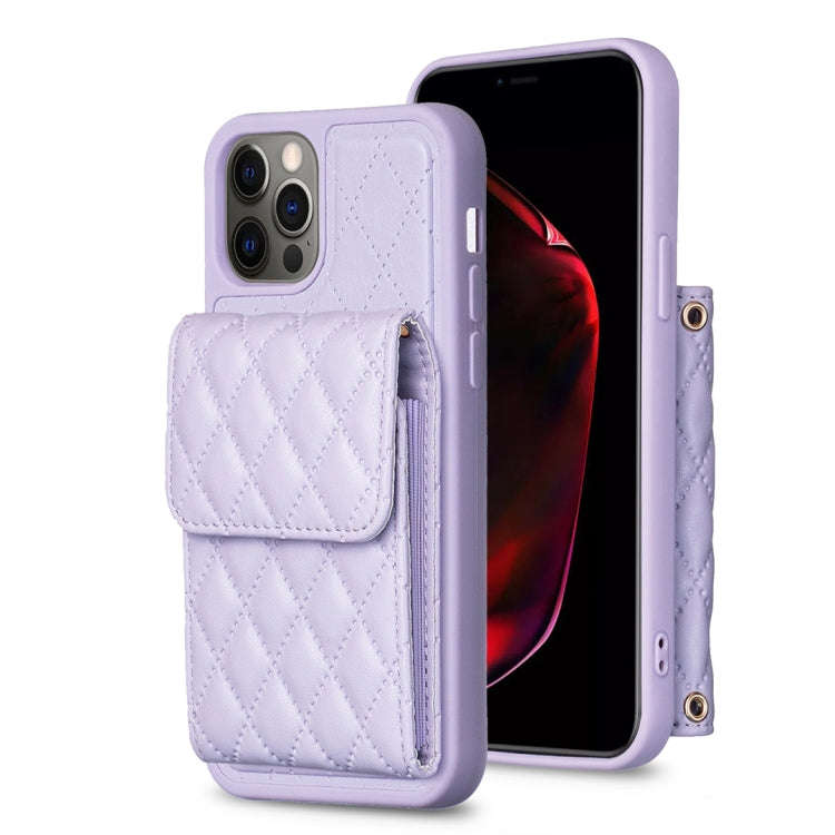 Vertical Wallet Rhombic Leather Phone Case, For iPhone 14, For iPhone 14 Plus, For iPhone 14 Pro,...