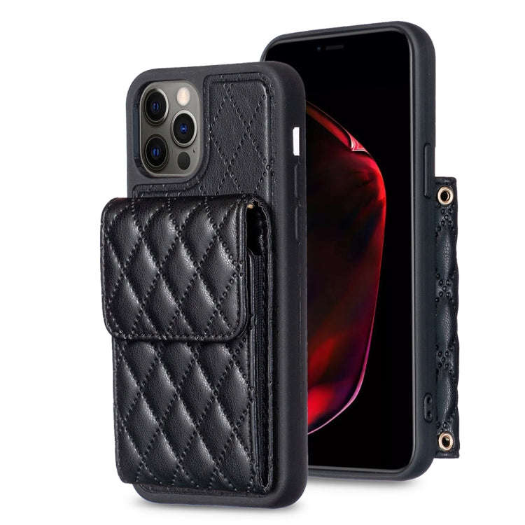 Vertical Wallet Rhombic Leather Phone Case, For iPhone 14, For iPhone 14 Plus, For iPhone 14 Pro,...