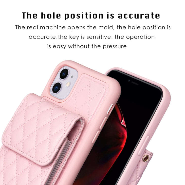 Vertical Wallet Rhombic Leather Phone Case, For iPhone 11, For iPhone 11 Pro, For iPhone 11 Pro M...