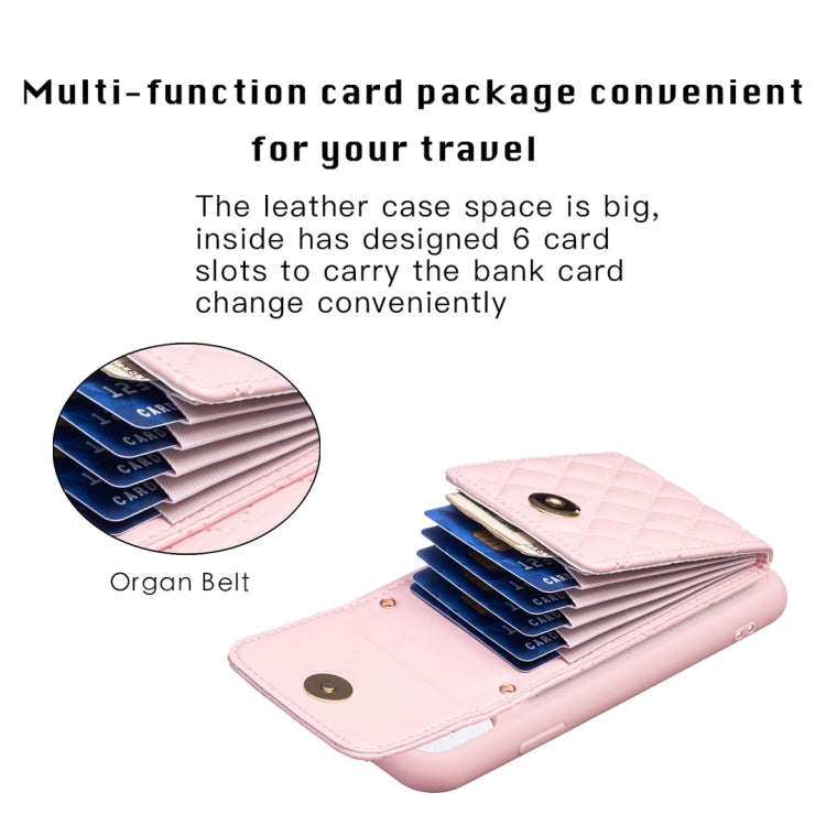 Vertical Wallet Rhombic Leather Phone Case, For iPhone 11, For iPhone 11 Pro, For iPhone 11 Pro M...