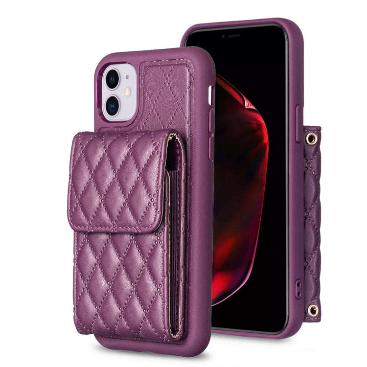 Vertical Wallet Rhombic Leather Phone Case, For iPhone 11, For iPhone 11 Pro, For iPhone 11 Pro M...